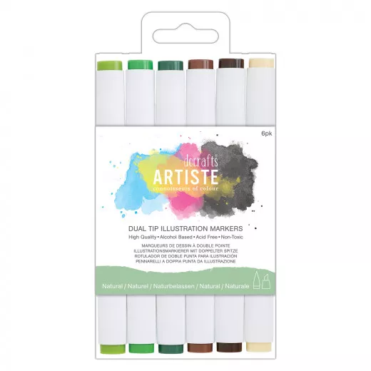 Dual Tip Illustration Marker - Natur